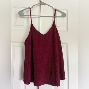 Burgundy Tank Top